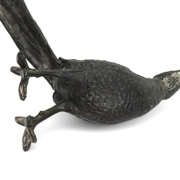 BIRD Cast Metal PHEASANT With Long Tail 14.5" Vintage - Picture 8 of 11